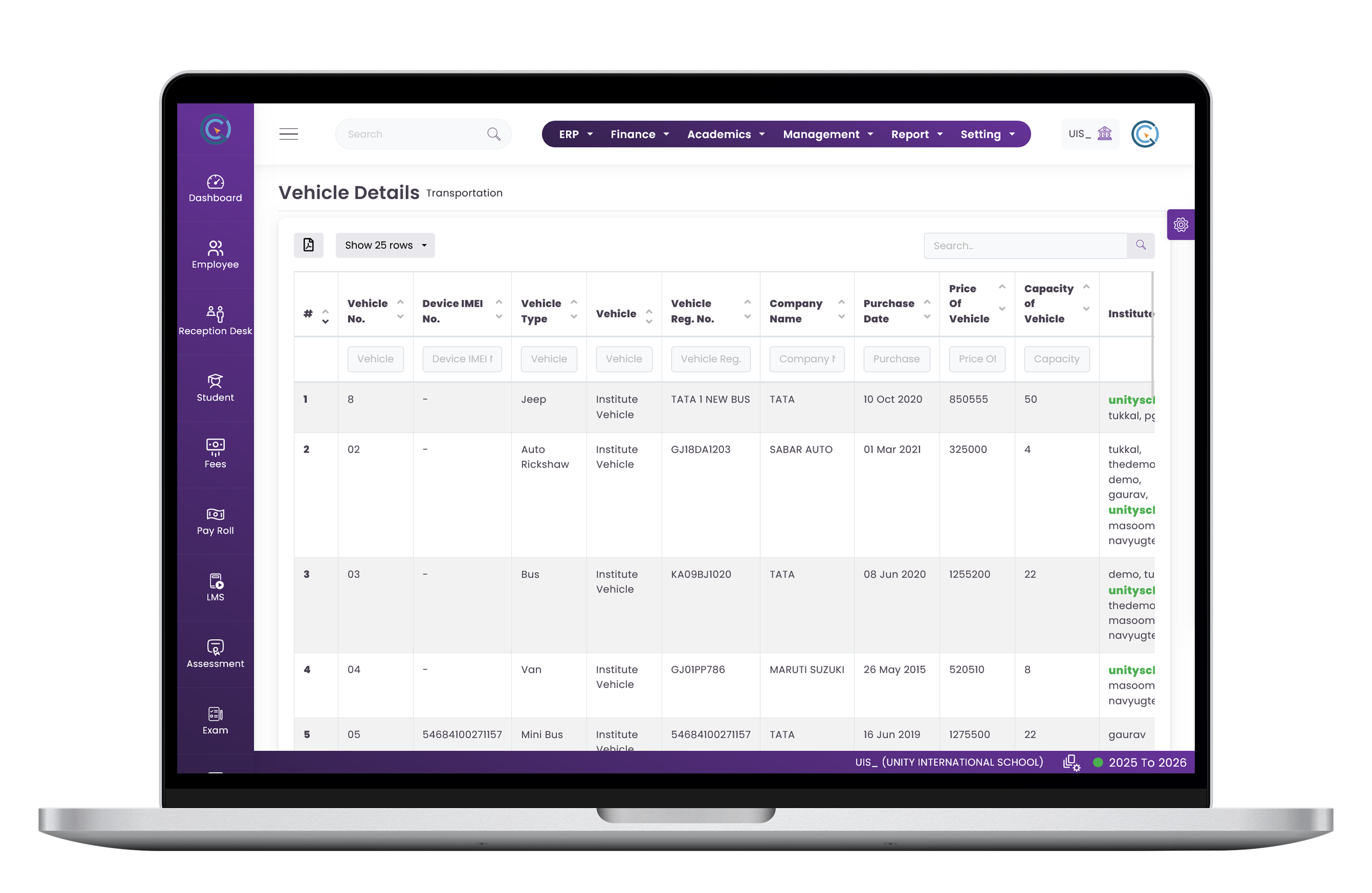Transportation Management System